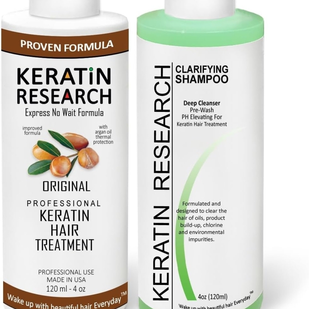 Keratin Research - Clarifying Shampoo and Hair Treatment Set